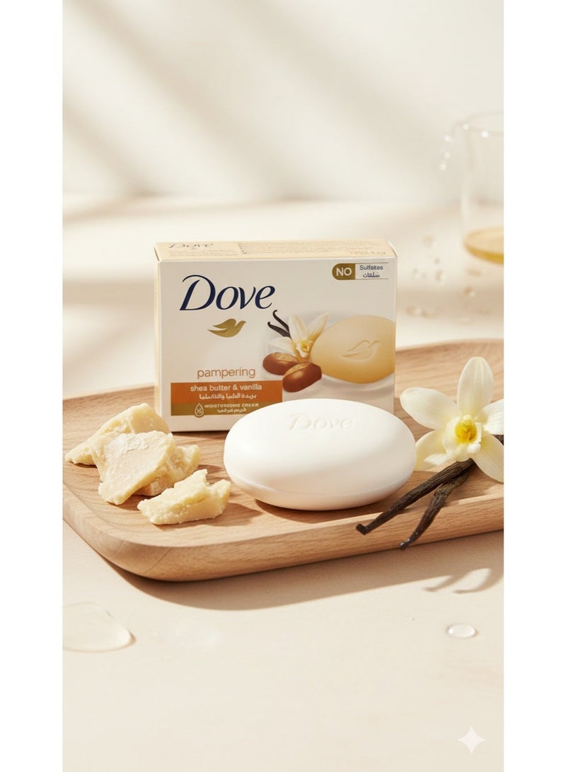 Dove Pampering Shea Butter & Vanilla Soap Bar - 90 gm - Image 3